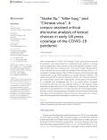 “Snake flu,” “killer bug,” and “Chinese virus”: A corpus-assisted critical discourse analysis of lexical choices in early UK press coverage of the COVID-19 pandemic