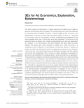 3Es for AI: Economics, Explanation, Epistemology