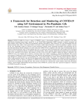 A Framework for Detection and Monitoring of COVID-19 using IoT Environment in Pre-Pandemic Life