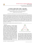 A Hybrid Lightweight Cipher Algorithm