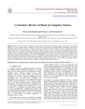 A Literature Review of Music in Computer Science