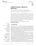 A Matrix-Variate t Model for Networks