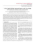 A New Spell-Checking Approach Based on the User Profile