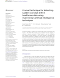 A novel technique for detecting sudden concept drift in healthcare data using multi-linear artificial intelligence techniques