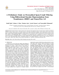 A Preliminary Study on Personalized Spam E-mail Filtering Using Bidirectional Encoder Representations from Transformers (BERT) and TensorFlow 2.0