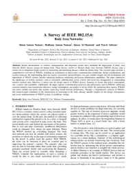 A Survey of IEEE 802.15.6: Body Area Networks