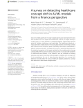 A survey on detecting healthcare concept drift in AI/ML models from a finance perspective