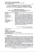 Accuracy Potential of The Convolutional Neural Network (CNN) in Recognizing Traditional Clothing