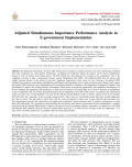 Adjusted Simultaneous Importance Performance Analysis in E-government Implementation