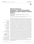 Affective Response Categories—Toward Personalized Reactions in Affect-Adaptive Tutoring Systems
