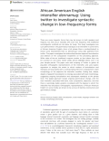 African American English intensifier dennamug: Using twitter to investigate syntactic change in low-frequency forms