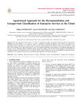 Agent-based Approach for the Recommendation and Unsupervised Classification of Enterprise Services in the Cloud