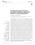 An Attempt to Boost Posterior Population Expansion Using Fast Machine Learning Algorithms