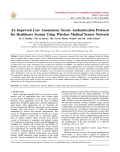 An Improved User Anonymous Secure Authentication Protocol for Healthcare System Using Wireless Medical Sensor Network