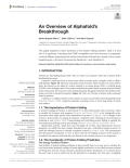 An Overview of Alphafold’s Breakthrough
