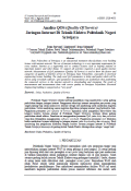 Analisa QOS (Quality Of Service) Jaringan Internet Di Teknik Elektro Politeknik Negeri Sriwijaya