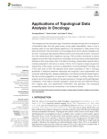 Applications of Topological Data Analysis in Oncology