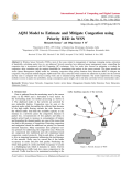 AQM Model to Estimate and Mitigate Congestion using Priority RED in WSN
