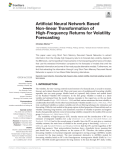 Artificial Neural Network Based Non-linear Transformation of High-Frequency Returns for Volatility Forecasting