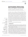 Assessing Banks’ Distress Using News and Regular Financial Data