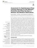 Assessment of a Spatiotemporal Deep Learning Approach for Soil Moisture Prediction and Filling the Gaps in Between Soil Moisture Observations
