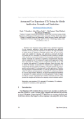 Automated User Experience (UX) Testing for Mobile Application: Strengths and Limitations