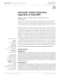 Automatic Artifact Detection Algorithm in Fetal MRI