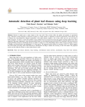 Automatic detection of plant leaf diseases using deep learning