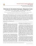 Blockchain for Decentralized Emergency Management System