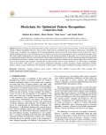 Blockchain for Optimized Pattern Recognition: Comparative Study