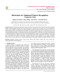 Blockchain for Optimized Pattern Recognition: Comparative Study