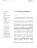 CLIP knows image aesthetics