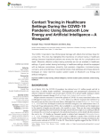 Contact Tracing in Healthcare Settings During the COVID-19 Pandemic Using Bluetooth Low Energy and Artificial Intelligence—A Viewpoint