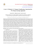 Covid - 19 Patient’s CT Images Classification: StackAlexNet-19 A Deep Learning Approach