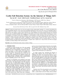 Cyclist Fall Detection System via the Internet of Things (IoT)