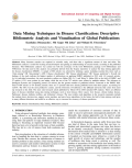 Data Mining Techniques in Disease Classification: Descriptive Bibliometric Analysis and Visualization of Global Publications