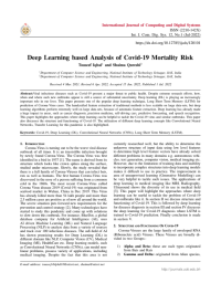 Deep Learning based Analysis of Covid-19 Mortality Risk