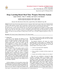 Deep Learning-Based Real-Time Weapon Detection System