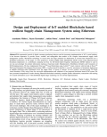 Design and Deployment of IoT enabled Blockchain based resilient Supply-chain Management System using Ethereum