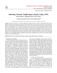 Detecting Network Traffic-based Attacks Using ANNs
