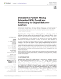 Dichotomic Pattern Mining Integrated With Constraint Reasoning for Digital Behavior Analysis
