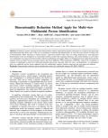 Dimensionality Reduction Method Apply for Multi-view Multimodal Person Identification