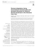 Domain Adaptation Using Convolutional Autoencoder and Gradient Boosting for Adverse Events Prediction in the Intensive Care Unit