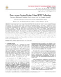 Door Access System Design Using RFID Technology