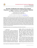 Dynamic Visualization and Analysis of Government Responses-A Support System to Control Pandemic Situations