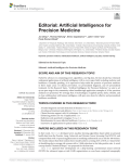 Editorial: Artificial Intelligence for Precision Medicine