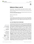 Editorial: Music and AI