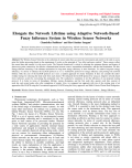 Elongate the Network Lifetime using Adaptive Network-Based Fuzzy Inference System in Wireless Sensor Networks