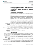 Employing Explainable AI to Optimize the Return Target Function of a Loan Portfolio