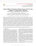 Energy Efficient Clustering in Wireless Sensors Network using Adaptive Levy-Flight Firefly Algorithm ́